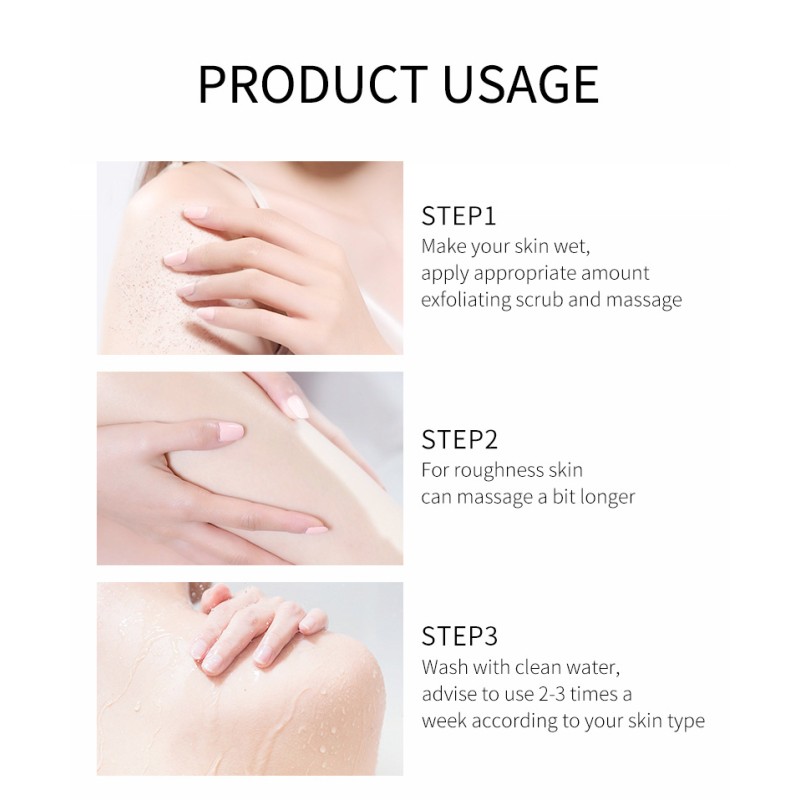 Natural Shea Butter Scrub Remove Cuticle Smooth Skin Scrub Clean Pores Body Scrub