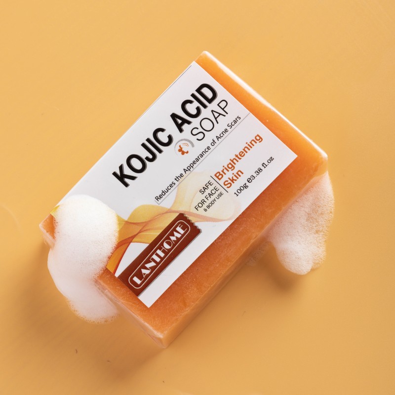 Wholesale Skin Lightening Face Body Bath Soap Organic Handmade Whitening Kojic Acid Soap 100g