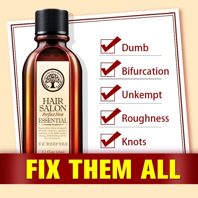 Morocco Argan Oil Hair Care Nourishing Products Repairing Frizzy Dry Hair and Leaving it Supple