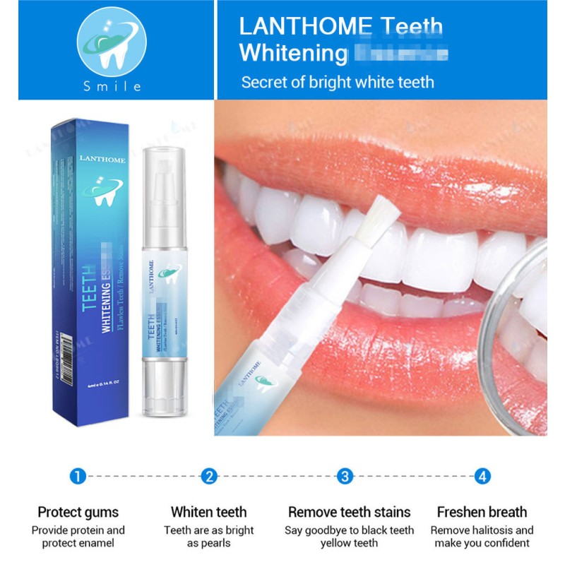 Private Label Teeth Whitening Remover Pen Oral Hygiene Care Gel for Stain Removal Home Use Packaging Box