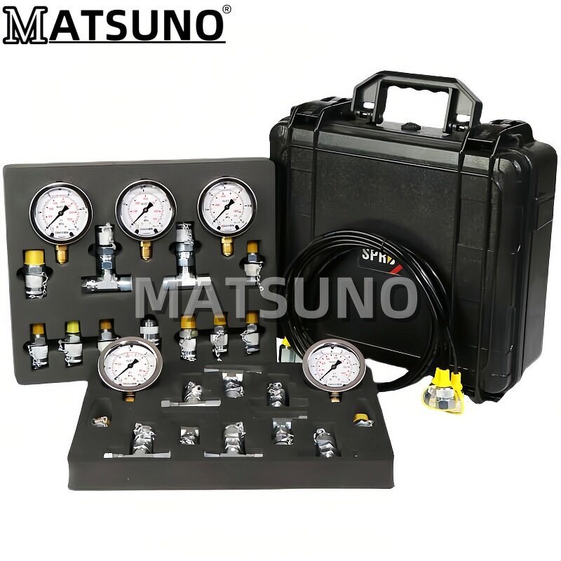 Hydraulic Pressure Gauge Set Factory - 5 Gauges Stainless Steel