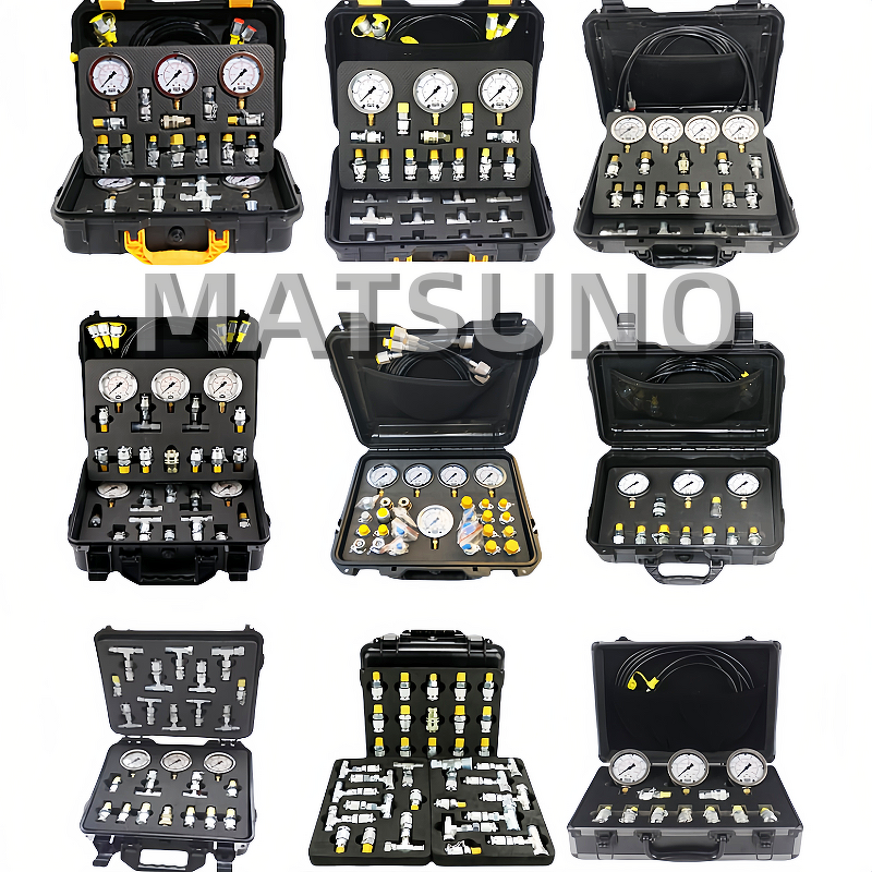 Hydraulic Pressure Gauge Set Factory - 5 Gauges Stainless Steel