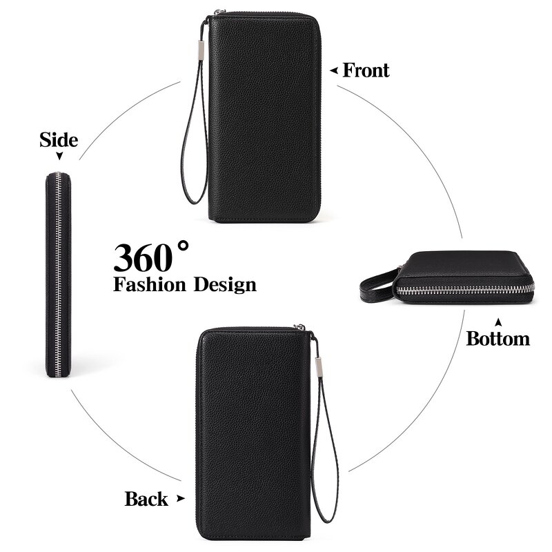 Ladies Wallet Supplier - OEM Large Capacity RFID Anti-Theft