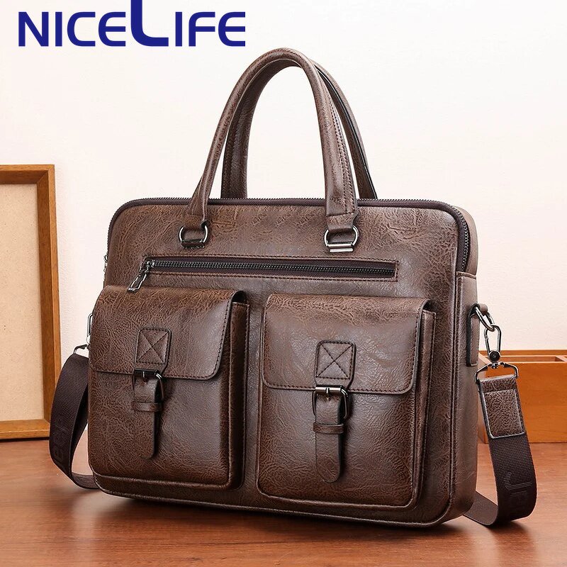 Briefcase Manufacturer - OEM Unisex PU Leather Soft Bag