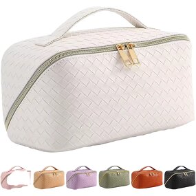 Cosmetic Bag Supplier - OEM Portable PU Leather Makeup Pouch