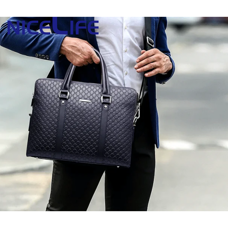 Office Bag Supplier - OEM Real Cow Leather Laptop Briefcase