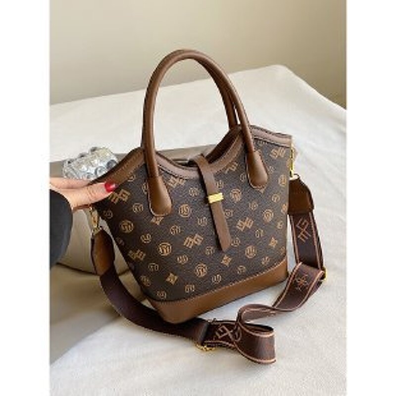 Bucket Bag Supplier - OEM Women's Retro Printed Shoulder Bag