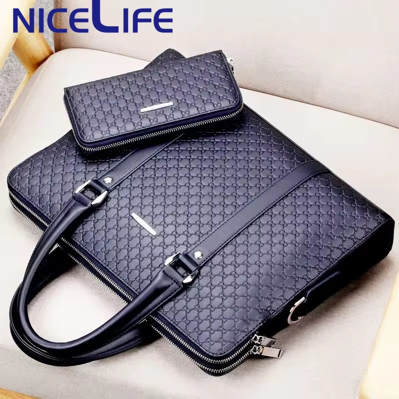 Office Bag Supplier - OEM Real Cow Leather Laptop Briefcase