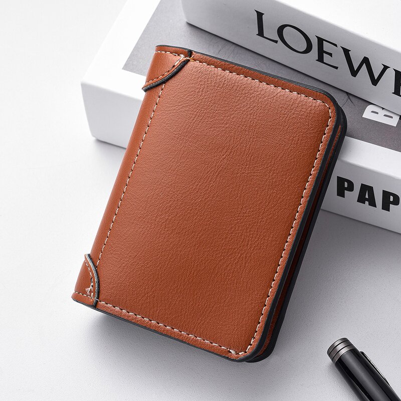 Men's Wallet Factory - OEM Retro High-End PU Material Zip