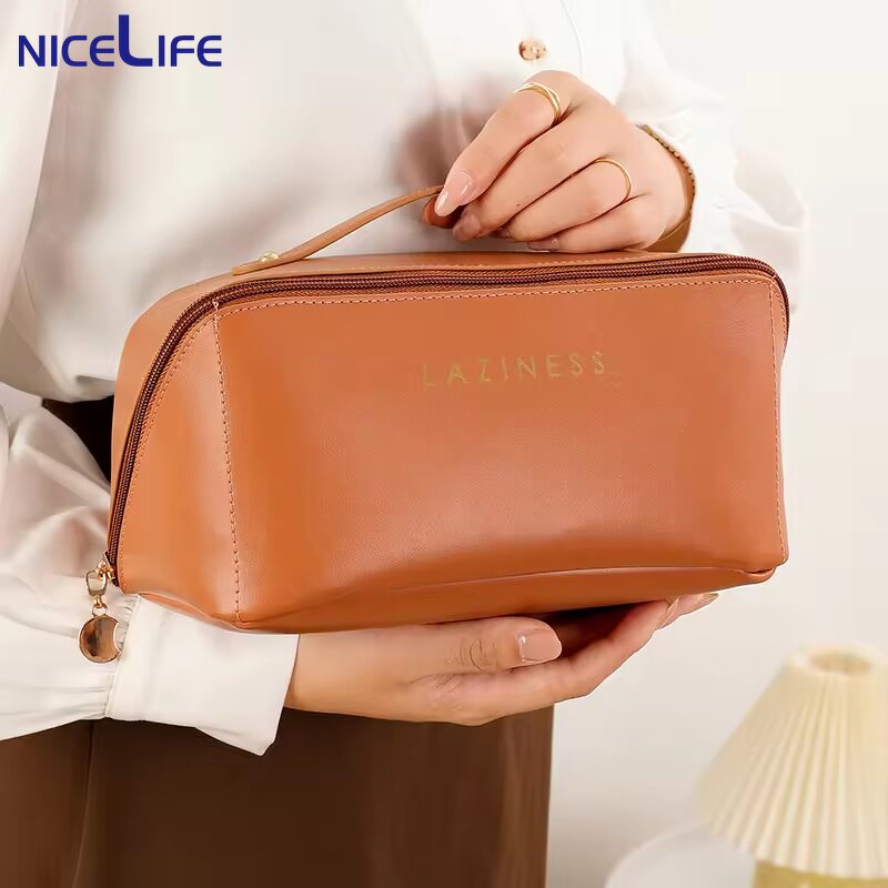 Cosmetic Bag Supplier - OEM Hot Selling Ladies Leather Pouch