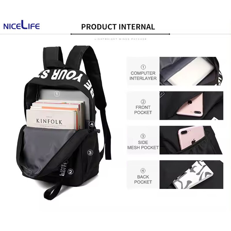 Sports Backpack Manufacturer - OEM Ladies Casual Large Capacity