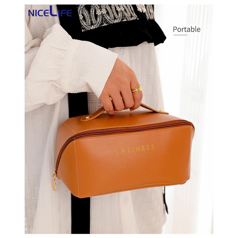 Cosmetic Bag Supplier - OEM Hot Selling Ladies Leather Pouch