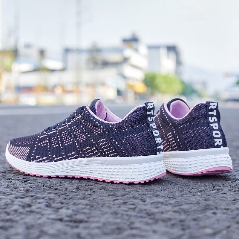 Running Shoes Manufacturer - OEM Women's Breathable Lace-Up Closed