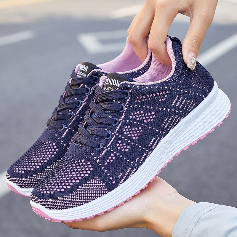 Running Shoes Manufacturer - OEM Women's Breathable Lace-Up Closed