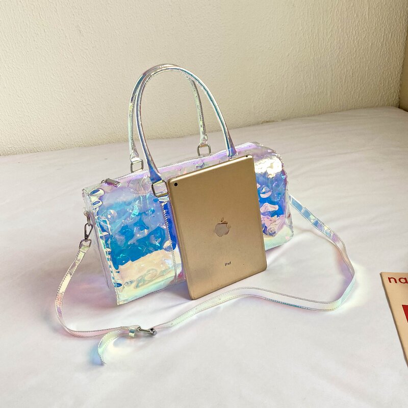 Transparent Duffel Supplier - OEM Women's Holographic PVC Bag