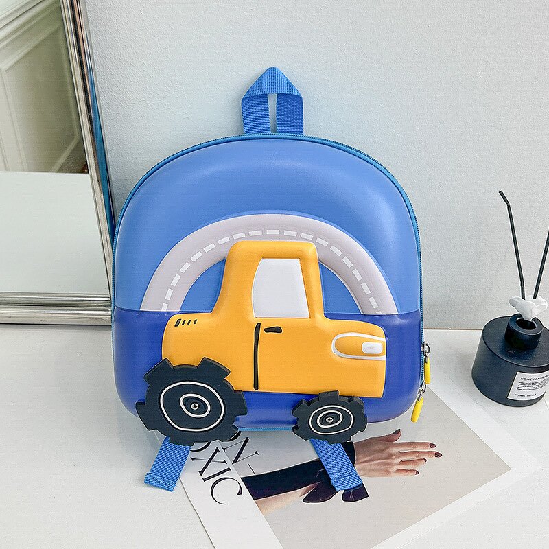 Hardshell Backpack Supplier - OEM Cute Cartoon Car USB Backpack