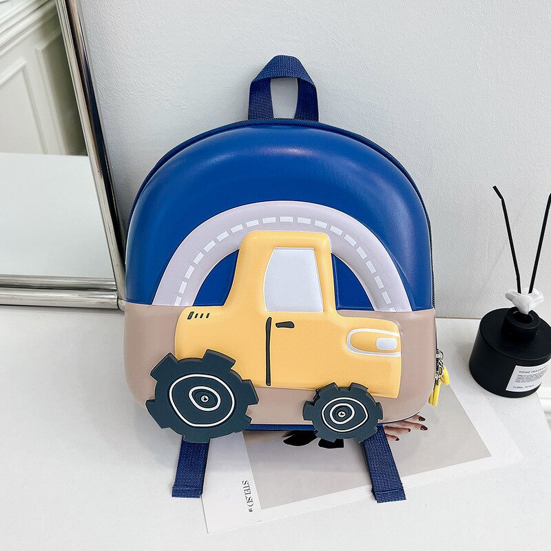 Hardshell Backpack Supplier - OEM Cute Cartoon Car USB Backpack