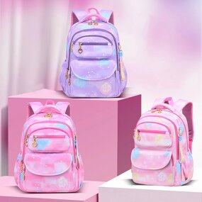 School Backpack Supplier - OEM Princess Pink RFID Waterproof