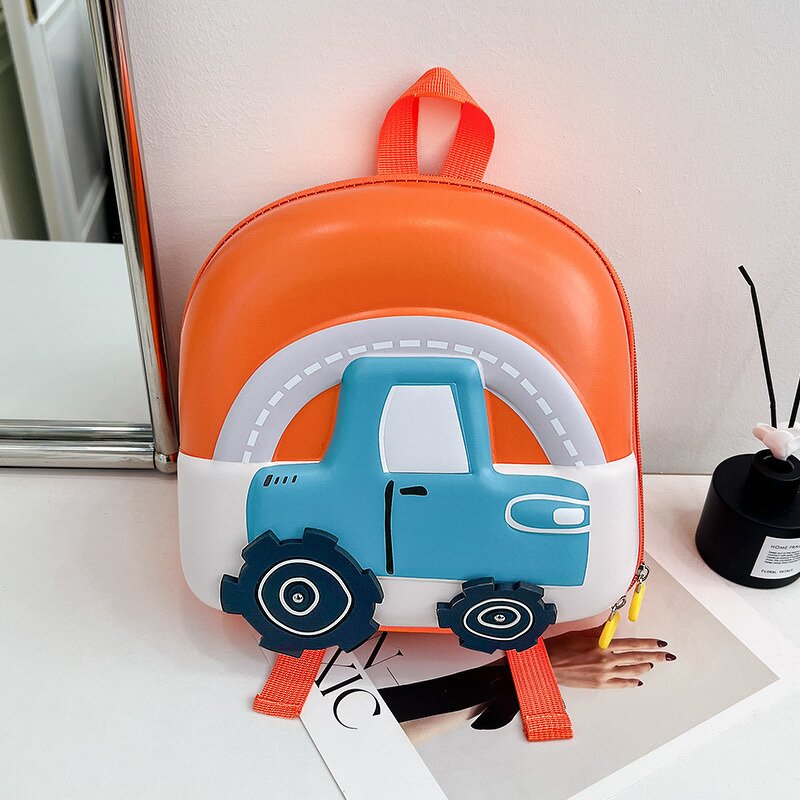 Hardshell Backpack Supplier - OEM Cute Cartoon Car USB Backpack