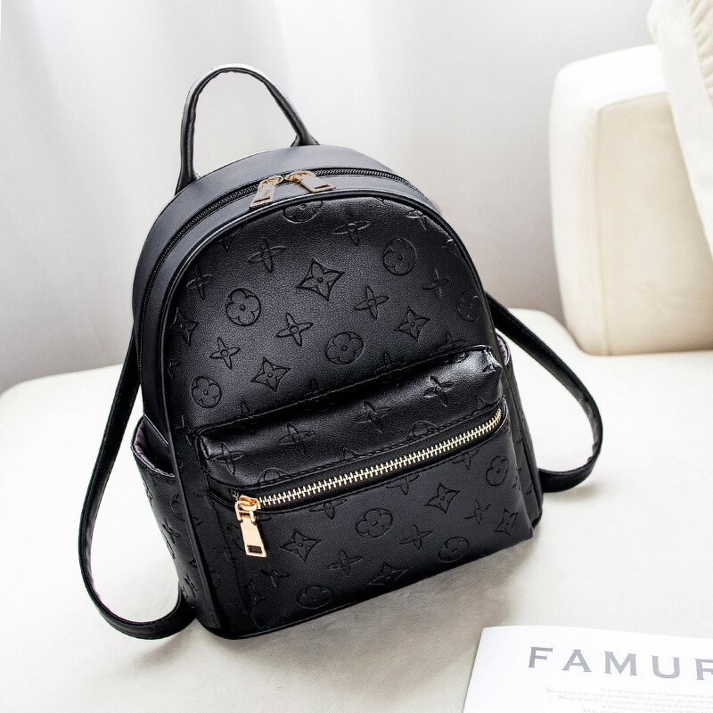 Leather Backpack Manufacturer - OEM Vegan PU Monogram Embossed