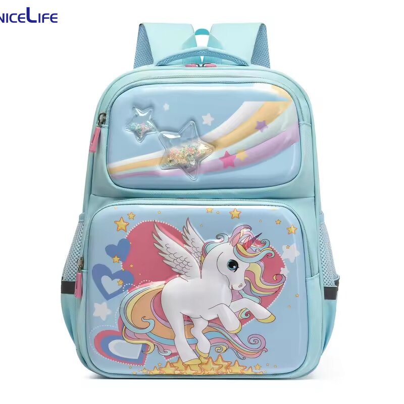 LED Backpack Supplier - OEM 3D Unicorn Kids School Bag