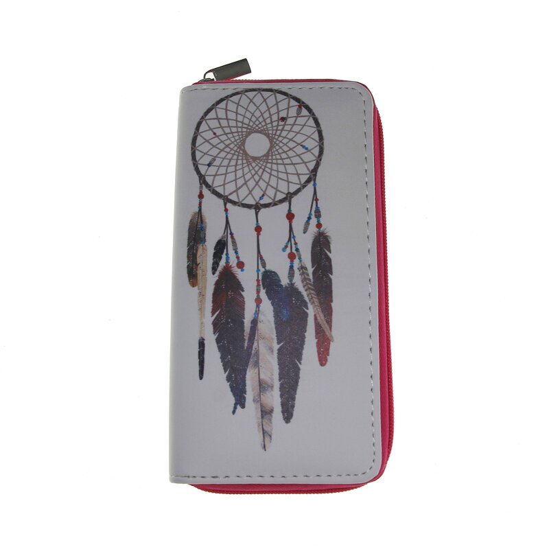 Long Wallet Factory - OEM Women's Pu National Wind Design