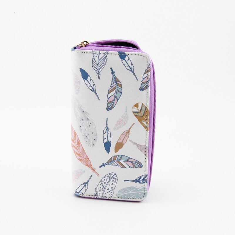 Long Wallet Factory - OEM Women's Pu National Wind Design