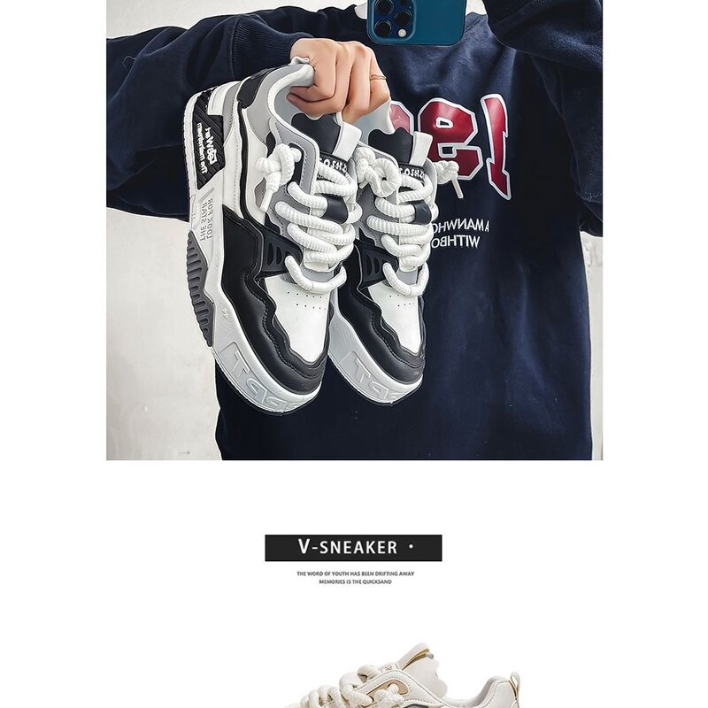 Casual Shoes Factory - OEM Men's Thick-Soled Non-Slip Sports