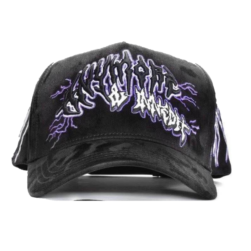 Caps Manufacturer - OEM 5 Panel A Frame Wide Brim Rhinestone