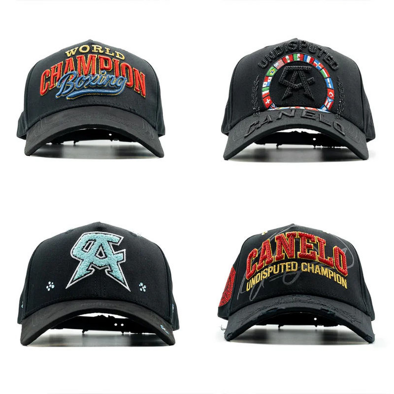 Baseball Cap Manufacturer - OEM 5 Panel Curved Brim Embroidery