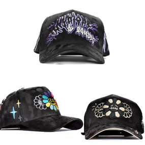 Baseball Cap Factory - OEM Embroidery Curved Brim 5-Panel