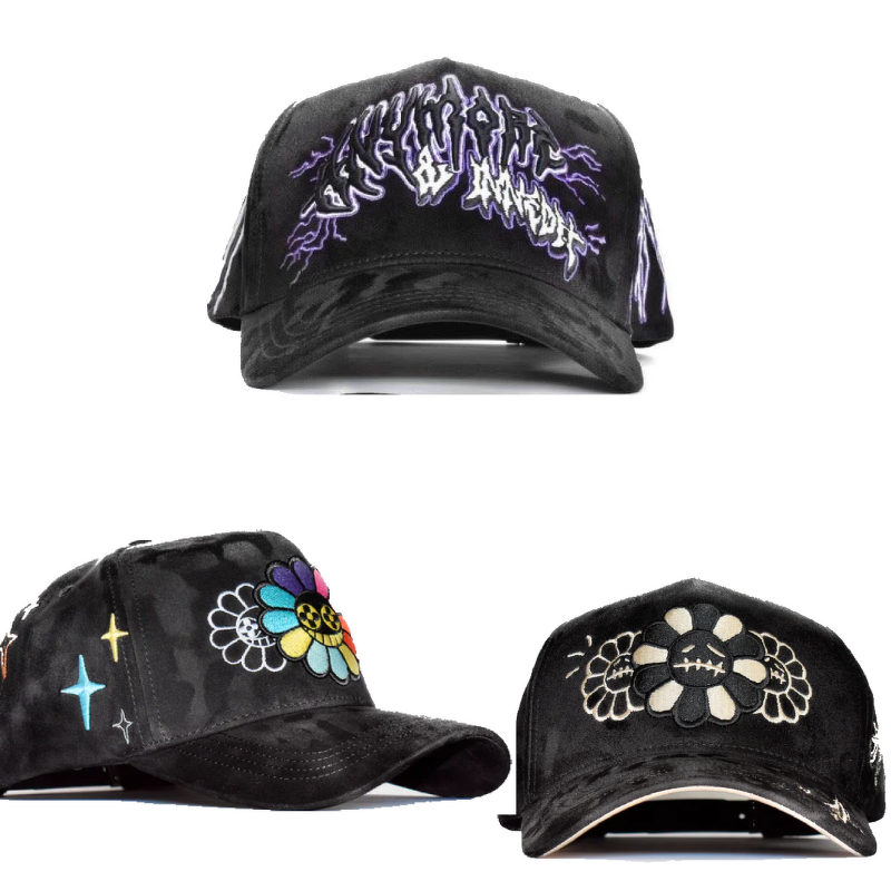Baseball Cap Factory - OEM Embroidery Curved Brim 5-Panel