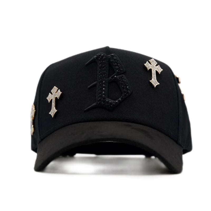Baseball Cap Manufacturer - OEM Luxury Gold Wide Brim Suede