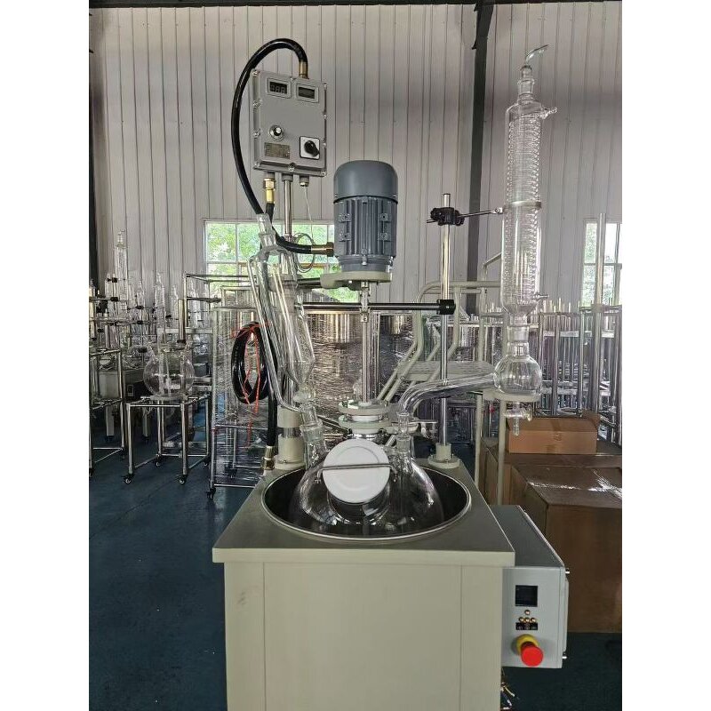 Glass Reactor Kettle Factory - 2L Single-Layer with Heating Digital