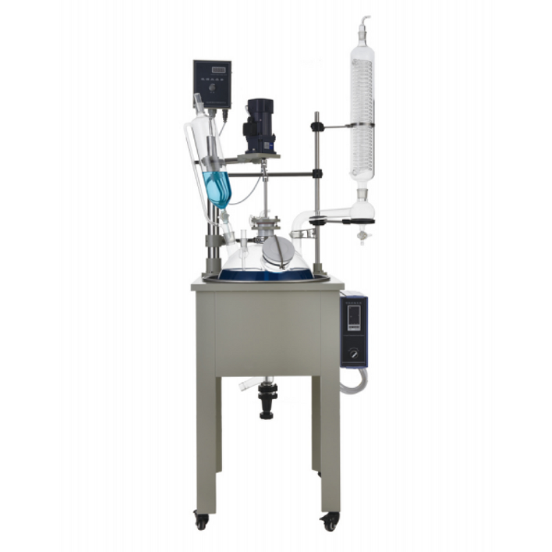 Glass Reactor Kettle Factory - 10L Single-Layer Heating Reactor OEM