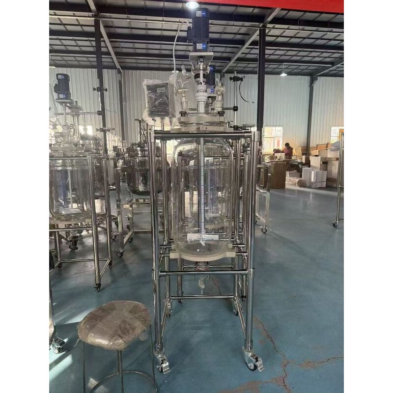 Double Layer Glass Reactor Manufacturer - 10L Borosilicate 3.3 Material
