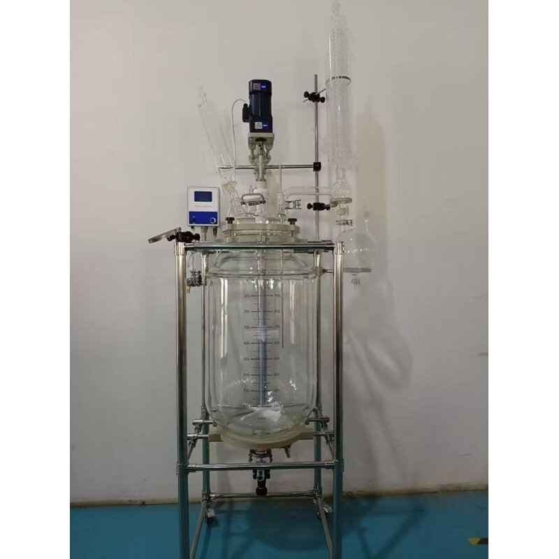 Double Layer Glass Reactor Factory - 200L Borosilicate 3.3 Temperature-controlled