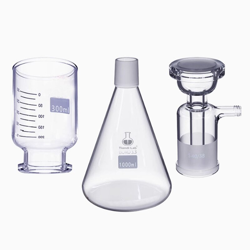 Vacuum Filtration System Factory - 300ml with Fritted Disc Clamp