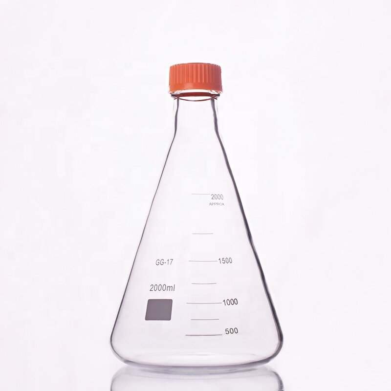 Erlenmeyer Flask Factory - 500ml Borosilicate Glass with Screw Cap