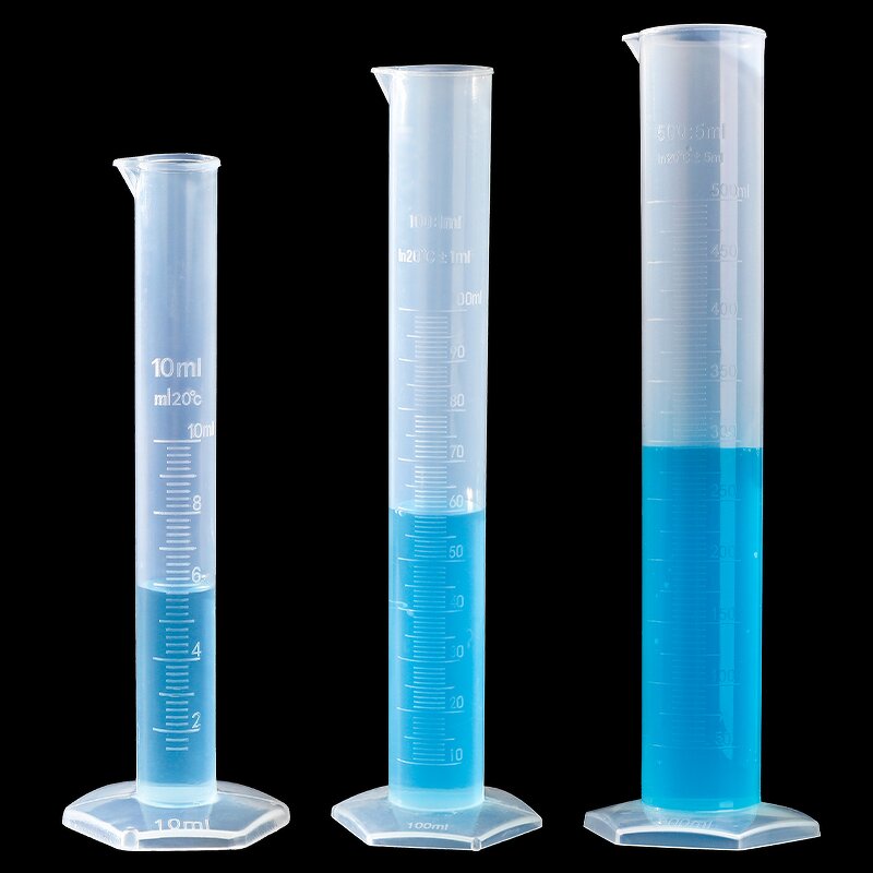 Measuring Cylinder Factory - 500ml Plastic Transparent Graduated