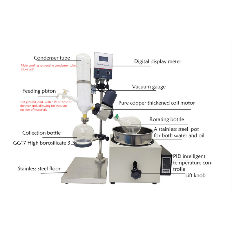 Rotary Evaporator Factory - 3L Laboratory Vacuum Decompression Distiller
