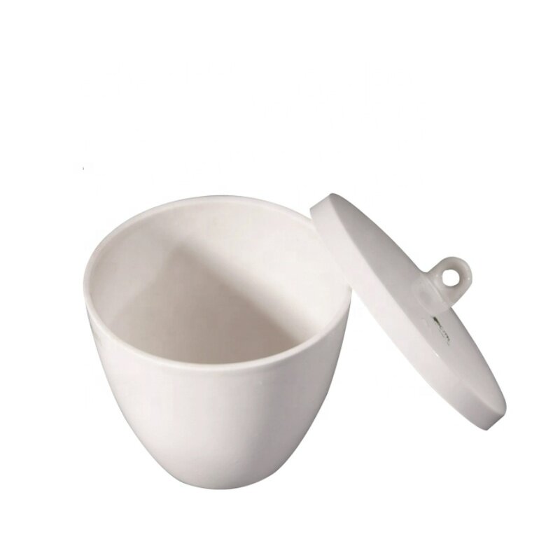 Porcelain Crucible Manufacturer - 200ml with Cover Lid Laboratory