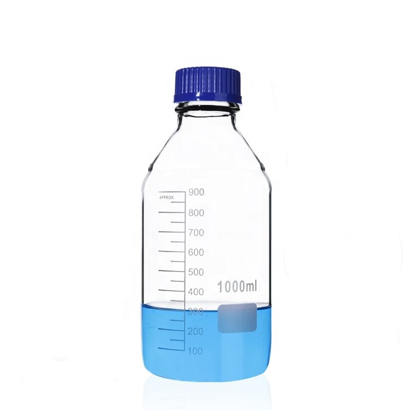 Reagent Bottle Manufacturer - Orange Screw Cap Glass with Scale