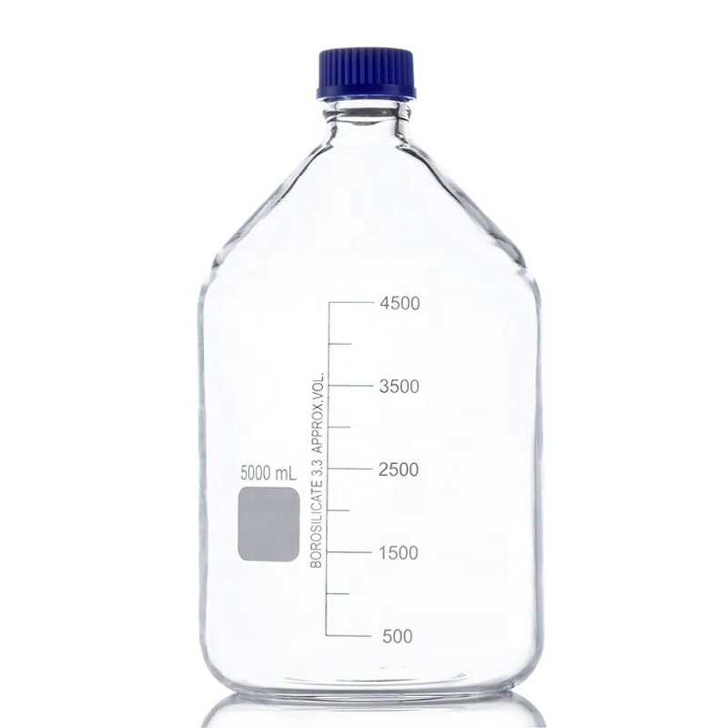 Reagent Bottle Manufacturer - Orange Screw Cap Glass with Scale