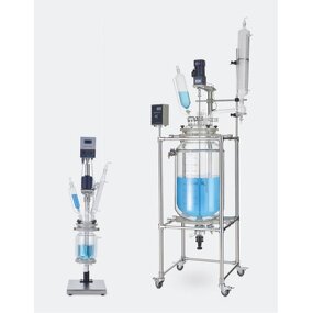 Double Layer Glass Reactor Manufacturer - 30L High Borosilicate Lab Reactor