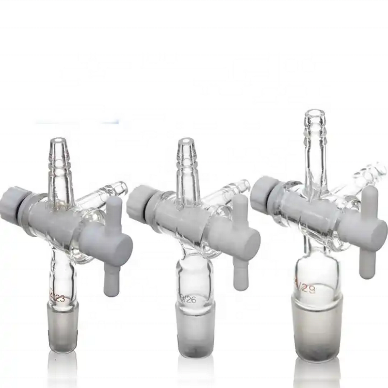 PTFE Stopcock Factory - Two-Way Straight Bore with Key Customizable