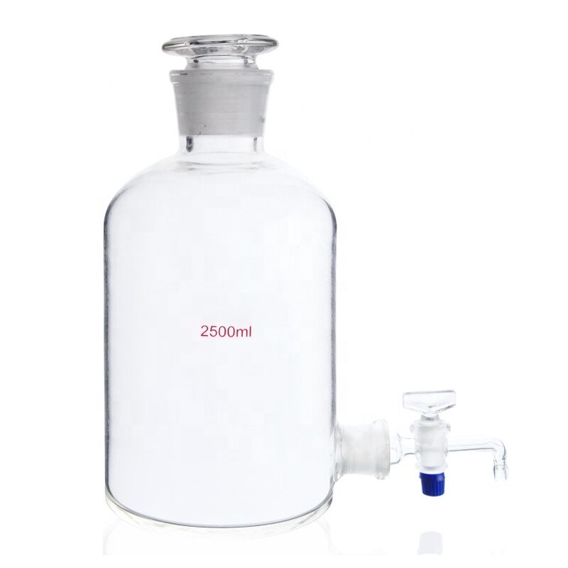 Aspirator Bottle Manufacturer - 2500ml Glass with Bottom Side Arm