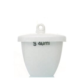 Porcelain Crucible Manufacturer - 40ml Low Form with Lid Lab