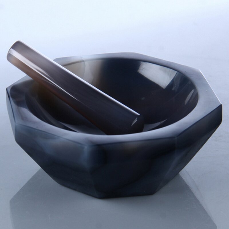 Agate Mortar and Pestle Factory - 90mm Natural for Laboratory