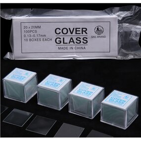 Microscope Cover Slip Factory - 20x20mm Square Glass Slide Cover